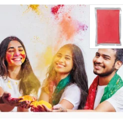 Polvo Holi Rojo claro 200 g - para Fiestas y Eventos