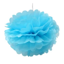 Pompón Color Azul 25 cm