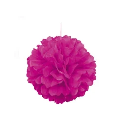 Pompón Rosa Neón 40 cm