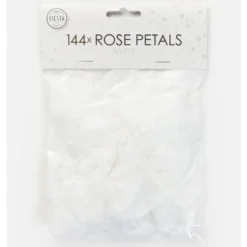 Pétalos de Rosa Color Blanco 144 ud