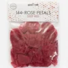 Pétalos de Rosa Color Rojo Oscuro 144 ud