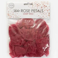 Pétalos de Rosa Color Rojo Oscuro 144 ud