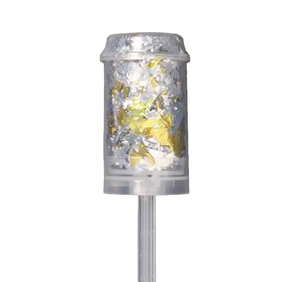 Push Up Confetti Dorado y Plateado 13 cm