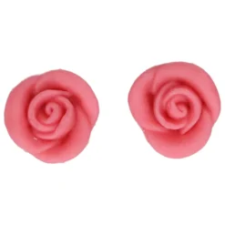 Rosas de Mazapán color Rosa 6 unidades
