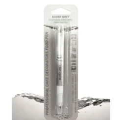 Rotulador Comestible Doble Punta Gris Plata