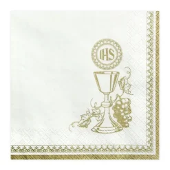 Servilletas Blancas Cáliz 20 ud