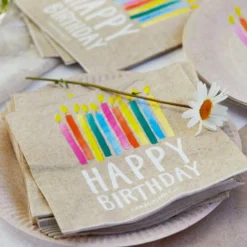 Servilletas de Papel Cumpleaños Eco 20 ud