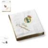 Servilletas Real Madrid Feliz Cumpleaños Oro - 12 ud