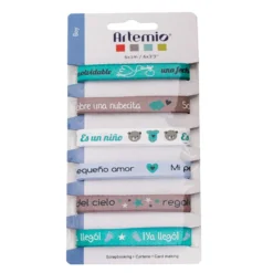 Set 6 Cintas Bebé Azul
