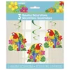 Set 3 Decoraciones Colgantes Loro Tropical