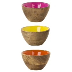 Set 3 Mini Bowls de Madera