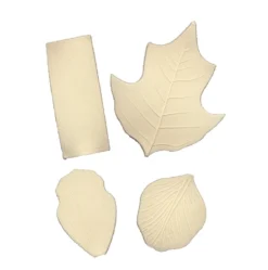 Set 4 texturizadores pétalos y hojas