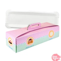 Set Bandeja Blanca + Caja para Brazo de Gitano 35,5 x 13 cm