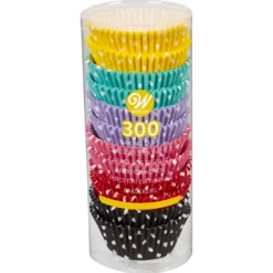 Set Cápsulas Cupcake Colores Polka Dots 300 ud - Wilton