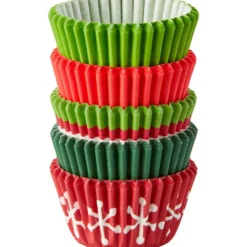 Set de 150 Mini Cápsulas para Hornear Navidad