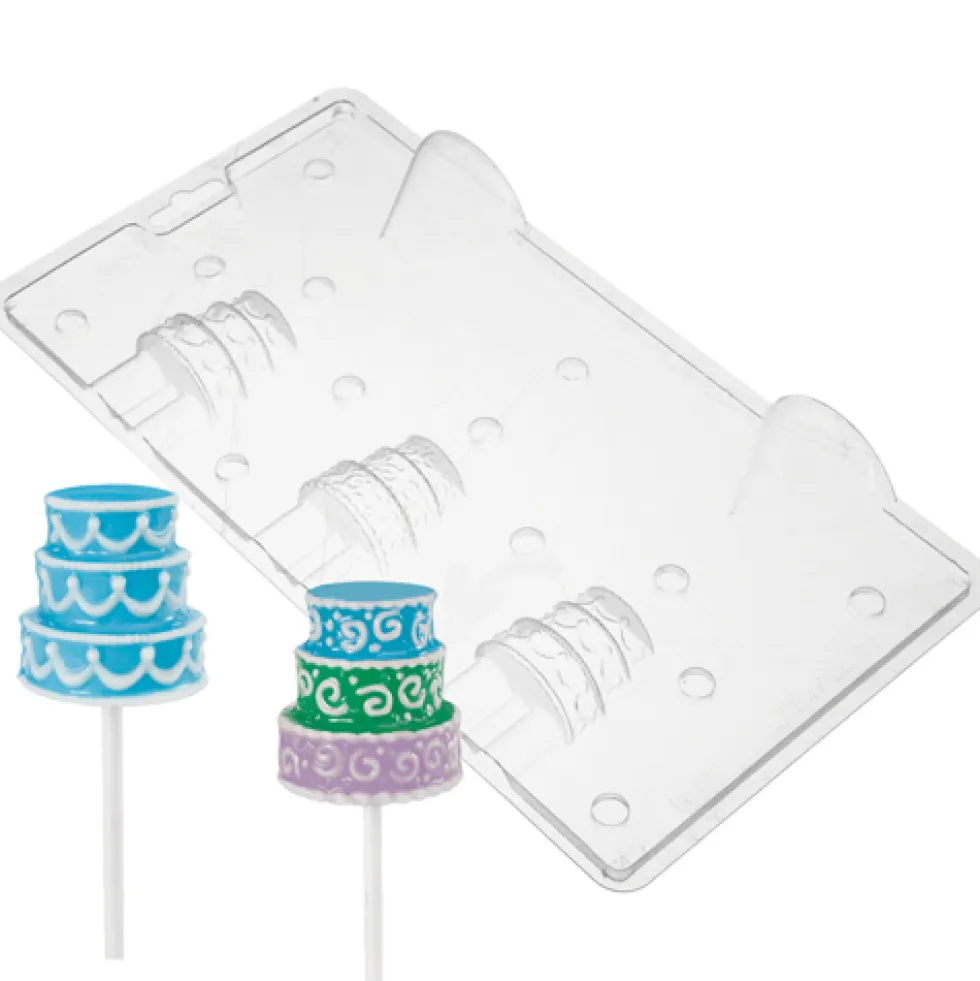 Set de 2 moldes para chocolates tarta 3D