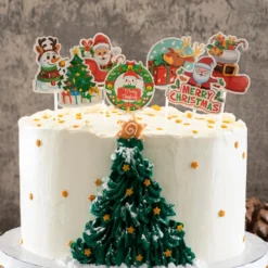 Set de 48 Toppers Surtidos de Navidad 6 cm - Dekora