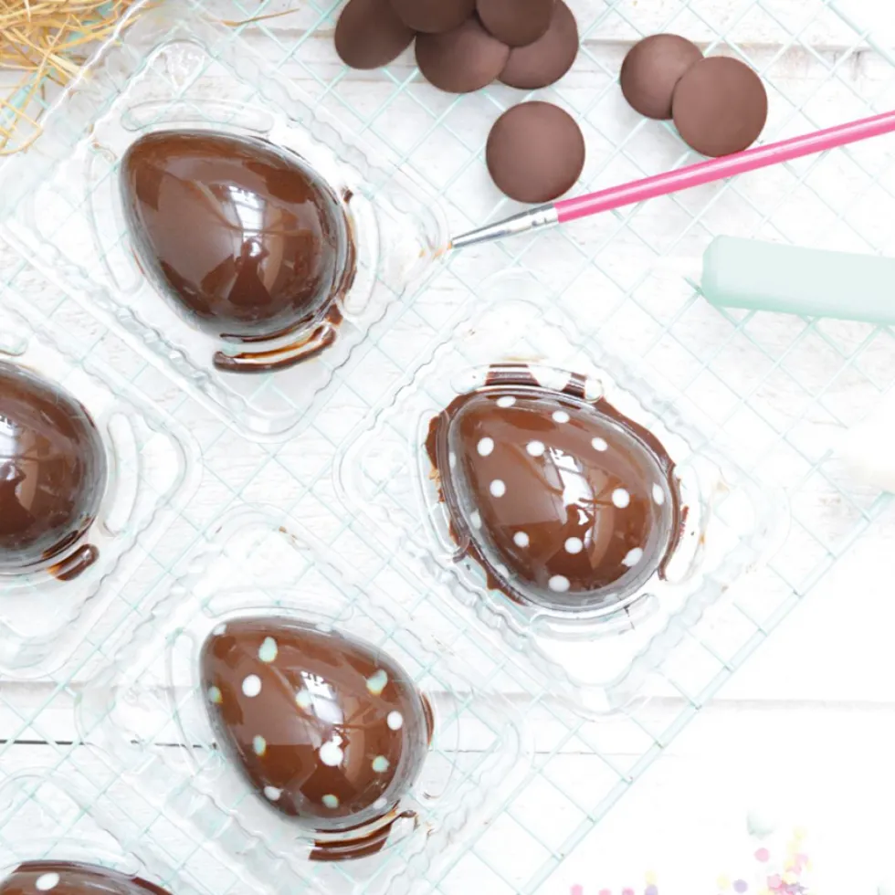 Set Huevos de Chocolate 10 pcs - Scrapcooking