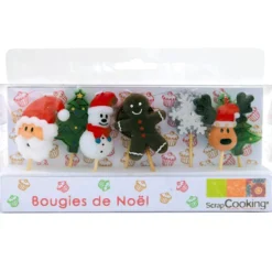 Set Velas Navidad 8 ud - Scrapcooking