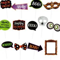 Set 13 Accesorios para Photocall Halloween