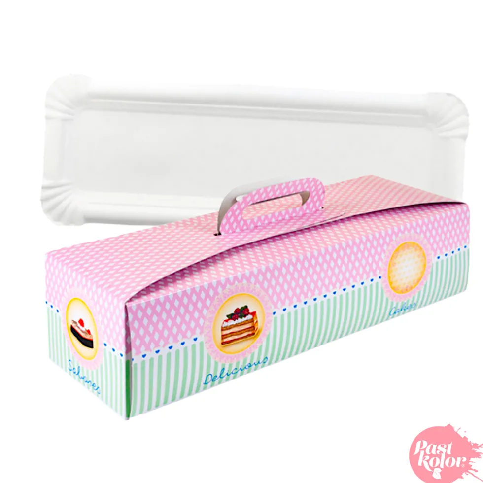 Set Bandeja Blanca + Caja para Brazo de Gitano - 45,5 x 14 cm