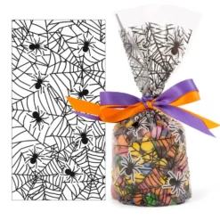 Set 20 Bolsas para Chuches Arañas 24 cm