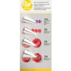 Set Boquillas para Zurdos 4 ud - Wilton