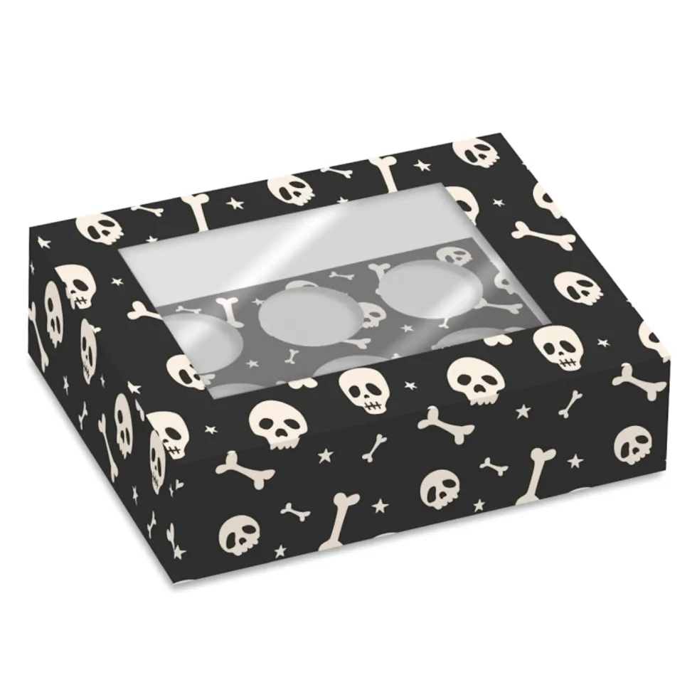 Set 2 Cajas para 6 Cupcakes Calaveras - Simply Making