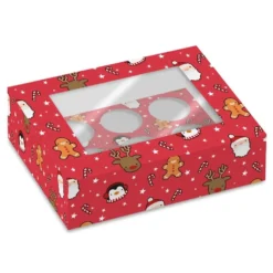 Set 2 Cajas Para 6 Cupcakes Simply Making - Personajes Navidad