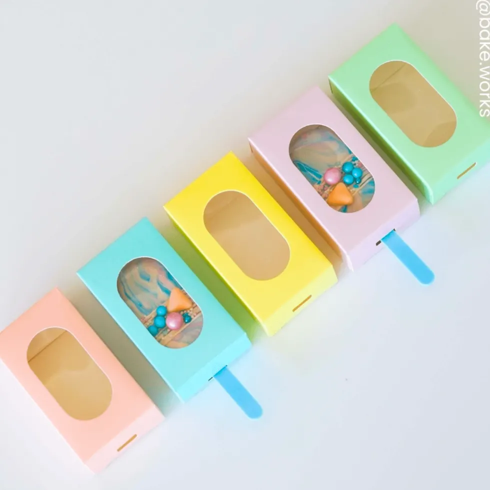Set Cajas para Helados Morado Pastel 10 ud - Simply Making