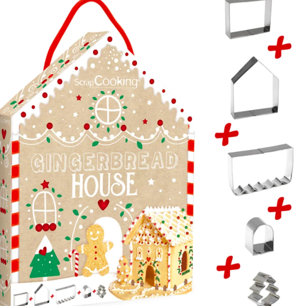Set Cortadores Casa de Jengibre 5 ud - Scrapcooking