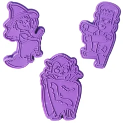 Set Cortadores de galletas con Texturizador Halloween - 3 ud - PME