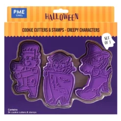 Set Cortadores de galletas con Texturizador Halloween - 3 ud - PME