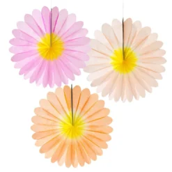 Set de 3 Abanicos Decorativos Garden Flower
