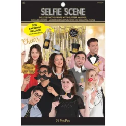 Set de 21 Accesorios para Photocall de Lujo Nochevieja