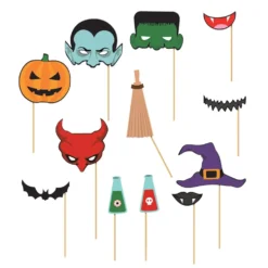 Set de 12 Accesorios para Photocall Halloween