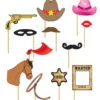 Set de 12 Accesorios para Photocall Cowboy
