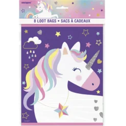 Set de 8 Bolsas para Chuches Unicornio
