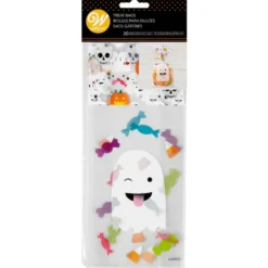 Set de 20 Bolsas para Dulces Fantasma Emoji