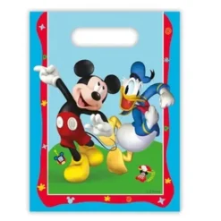 Set de 6 Bolsas para Golosinas Mickey Mouse 22 cm