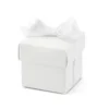 Set de 10 Cajitas Blancas con Lazo