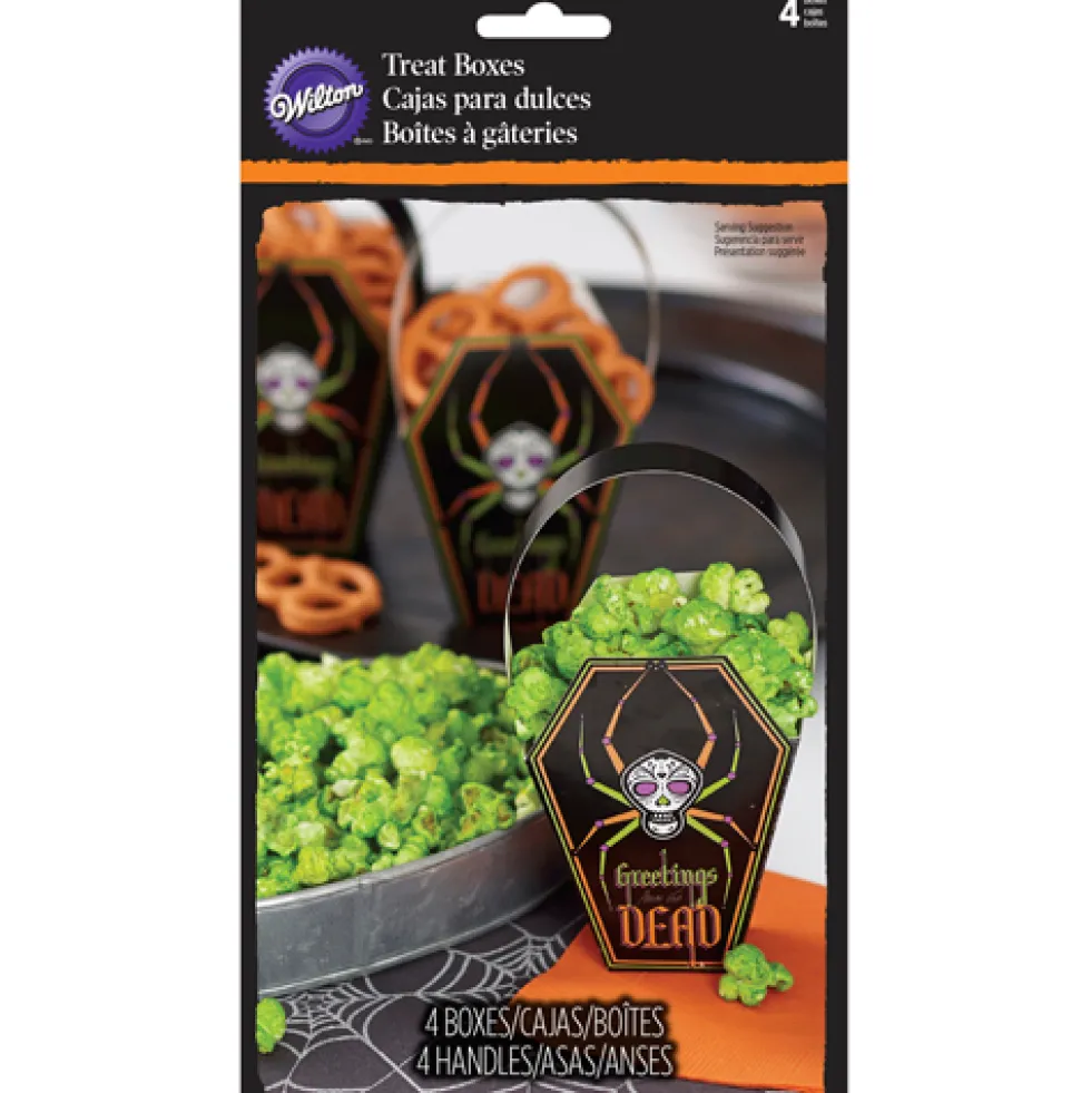 Set de 4 cajitas para dulces ataud