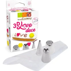 Set Decoración Love 3D 6 ud - Scrapcooking