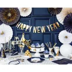 Set 8 Decoraciones Photocall Party Gold