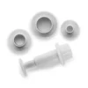 Set de 3 Cortadores con Expulsor Redondo Ibili