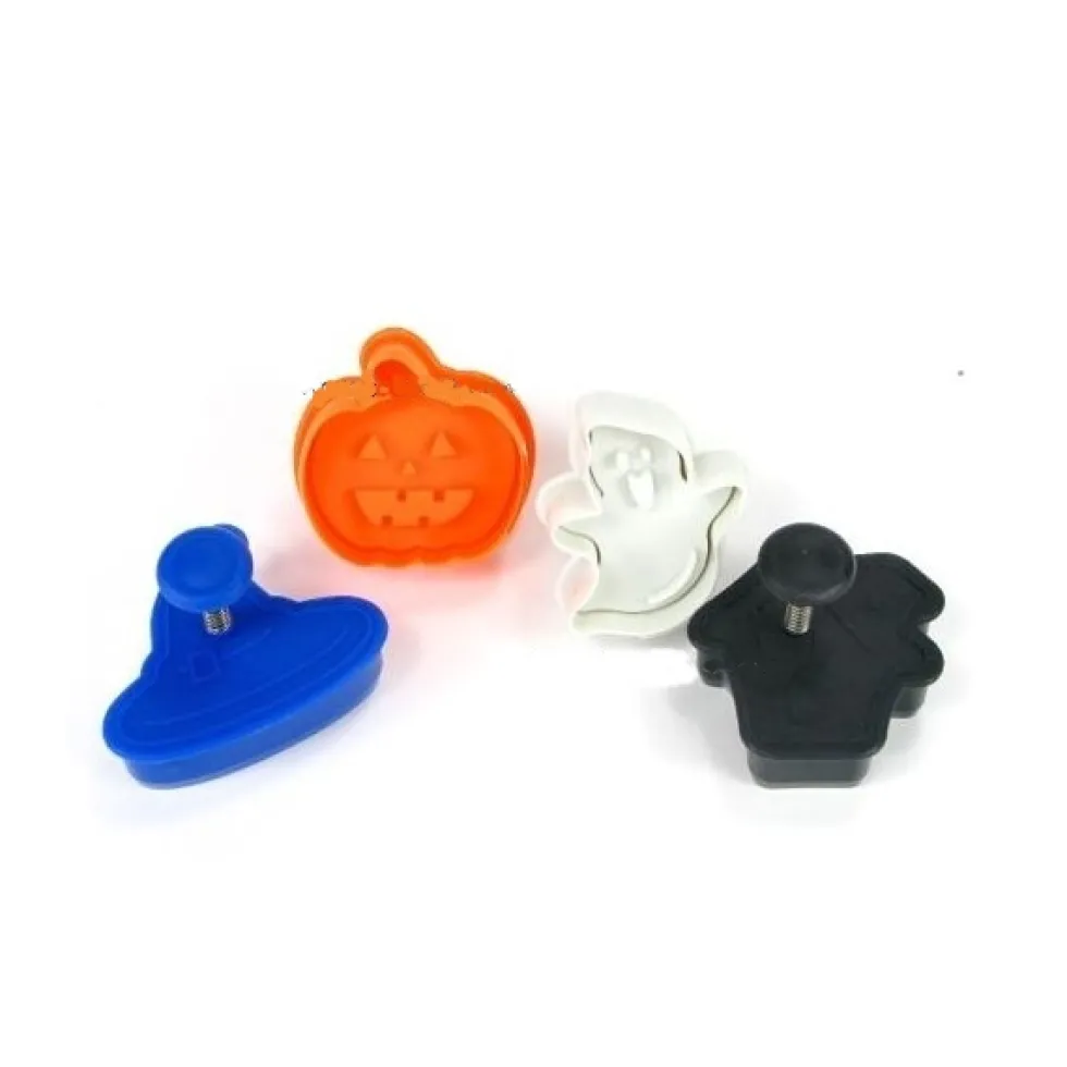 Set de 4 cortadores con expulsor Halloween