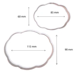 Set de 2 Cortadores de Galletas Placa Estilo 3
