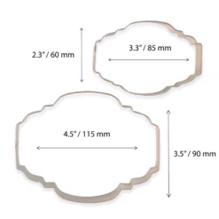 Set de 2 Cortadores de Galletas Placa Estilo 2