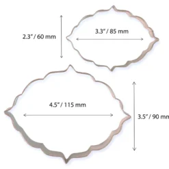 Set de 2 Cortadores de Galletas Placa Estilo 6
