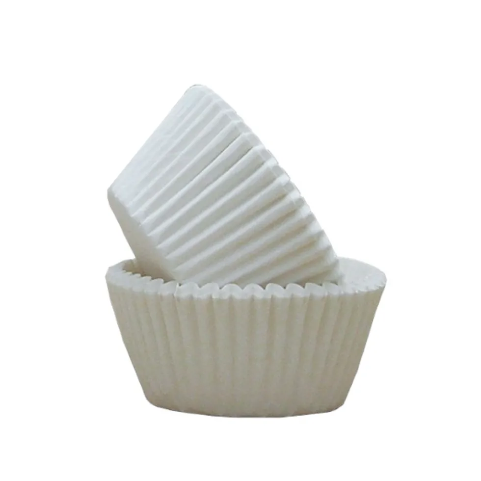 Set de 30 Cápsulas para Cupcakes Blancas - Pastkolor
